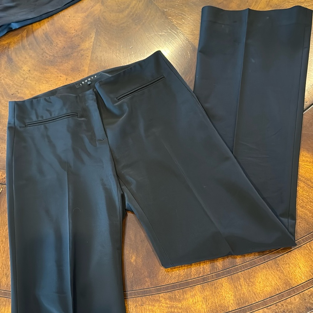 theory summer-weight trousers in black (4)